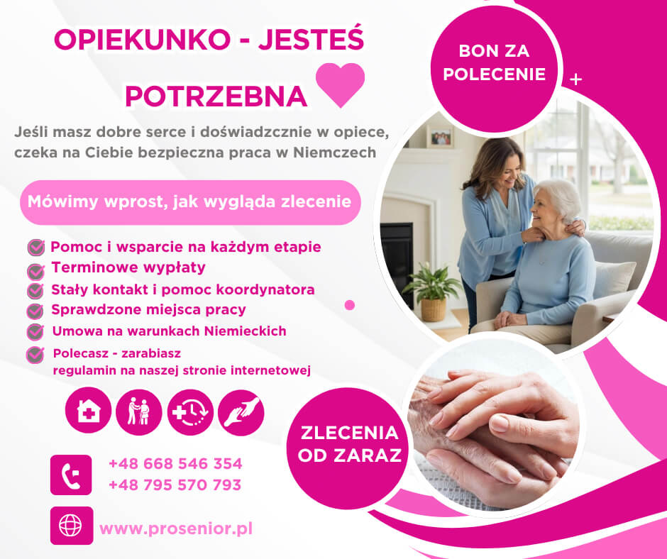Bon za polecenie opiekunki